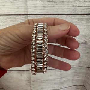 Swarovski Rose Gold bracelets (3) NWOT